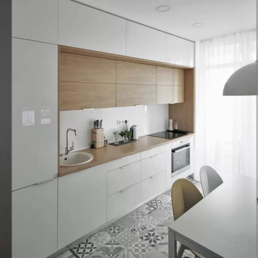 Кухня 10 кв м в стиле минимализм